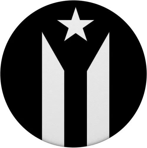 Vista 3 de Bandera Puerto Rico - PopSockets Grip y Soporte para Teléfonos y Tabletas, Negro