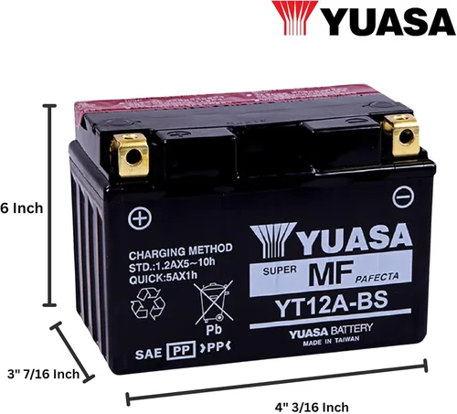 Vista 2 de Batería Yuasa YUAM32ABS YT12A-BS, Multicolor