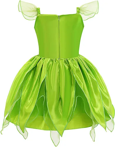 Vista 3 de winying Disfraz de princesa Tinker-Bell sin mangas de elfo con accesorios