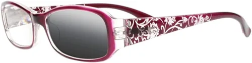 Vista 5 de Gafas de sol fotocromáticas de transición para mujer, tallan flores, UV400