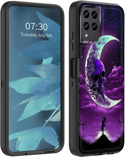 Vista 9 de Funda para Revvl 6 Pro 5G, híbrida de doble capa (tapa a prueba de polvo integrada) (soporte magnético para automóvil) a prueba de golpes