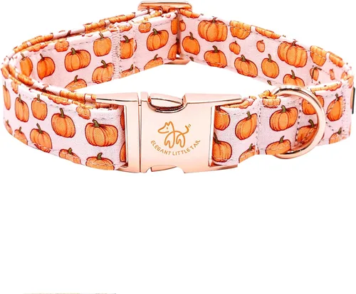 Vista 43 de Elegant little tail Collar para perro de Pascua, collar de perro con estampado de huevos de conejo, collar para mascotas, collar rosa para perros