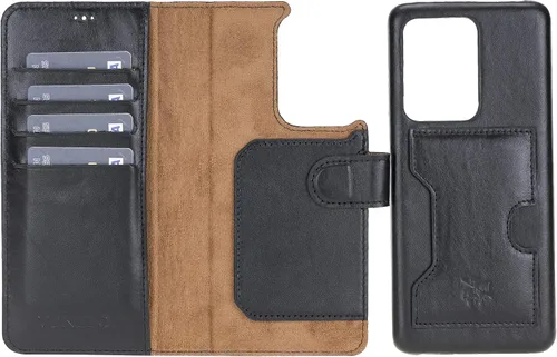 Vista 133 de Venito Florence - Funda de piel compatible con Samsung Galaxy S9, extra segura con bloqueo RFID, cartera desmontable para teléfono (gris decolorado)