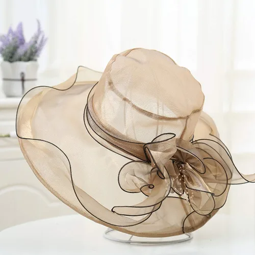 Vista 3 de seven wolves Sombrero de sol de verano para mujer con protección UV, sombreros de ala ancha plegable