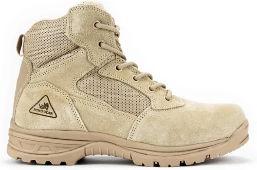 Vista 2 de Ryno Gear Botas tácticas de combate con forro CoolMax (Beige)