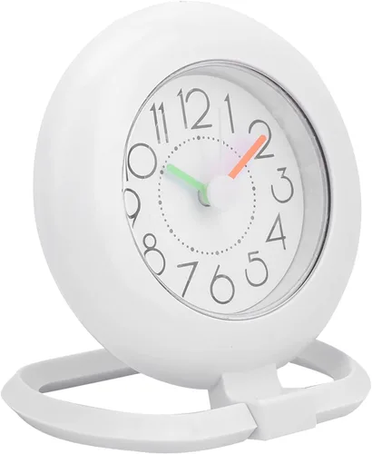Vista 9 de Reloj de ducha digital de baño, temporizador impermeable para baño, temporizador colgante para cocina, hogar, pared y decoración de mesa (blanco)