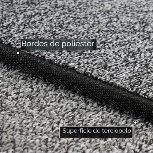 Vista 2 de AREDO Alfombra de pasillo con parte trasera de goma antideslizante, alfombra de piso suave lavable para cocina, pasillo, entrada interior Negro
