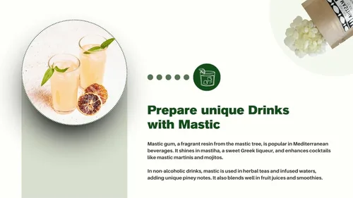Vista 7 de Chios Mastiha Tears - Paquetes de masilla griega 100% natural de cultivadores de masilla (lágrimas medianas de 0.88 oz)