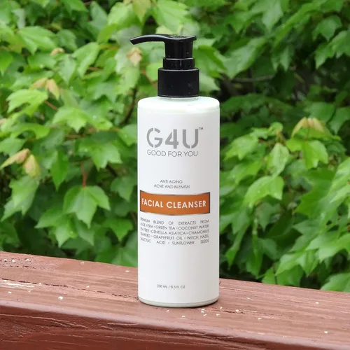 Vista 3 de G4U Limpiador facial facial para mujeres y hombres. Para grasa, seca, sensible, normal, todo tipo de piel. Planta natural a base de vitamina C.