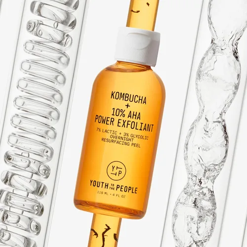 Vista 7 de Youth To The People Kombucha + 10% AHA Power Exfoliant (4 onzas líquidas), exfoliación durante la noche, ayuda a decolorar la decoloración + textura