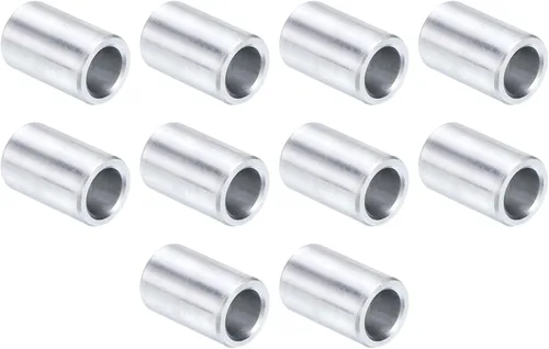 Vista 17 de uxcell 10 piezas de espaciador de aluminio con 1/2" de diámetro interno x 1" de diámetro exterior x 1" de longitud, con acabado liso, espaciador