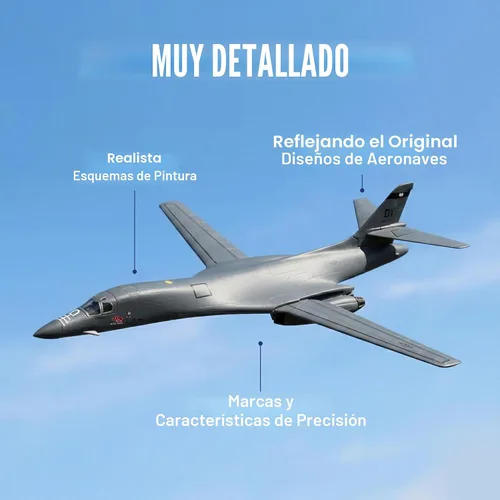 Vista 4 de Daron Worldwide Trading 1/221 PS5404-2 Sello B-1 Lancer Boss Hawg Jet