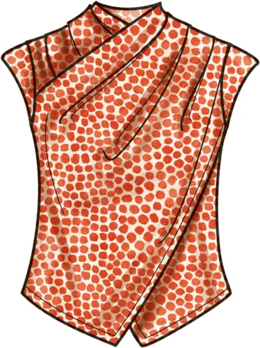 Vista 7 de Simplicity Misses' Tops - Paquete de patrones de costura, código de diseño S9783, tallas 6-8-10-12-14, multicolor