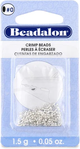 Vista 9 de Beadalon Cuentas de engarzar, tamaño #1, color dorado, 1 oz, aprox. 1,400 piezas