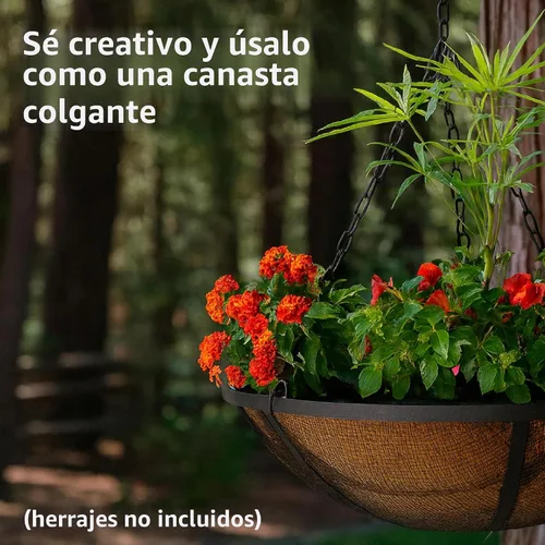 Vista 6 de Sunnydaze - Pantalla para hoguera de malla metálica de acero resistente