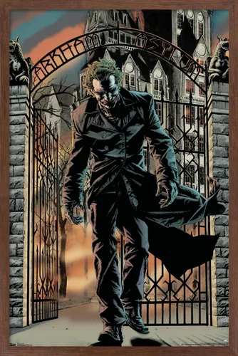 Vista 7 de Trends International DC Comics - Póster de pared de Arkham Asylum The Joker, 22.375 x 34 pulgadas, versión premium sin marco