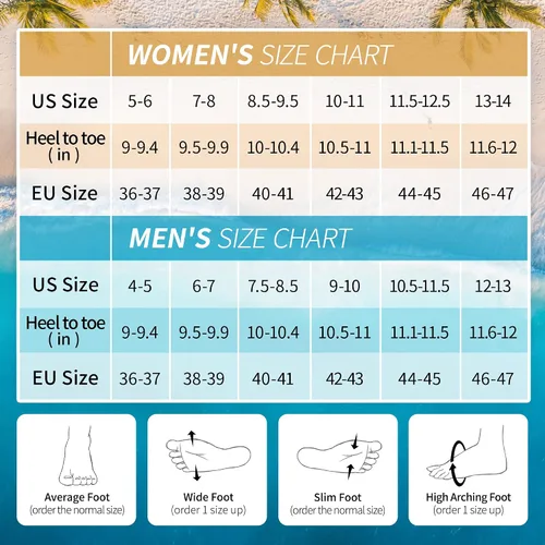 Vista 7 de Homitem Zapatos de agua para mujeres y hombres, calcetines acuáticos para natación, playa, piscina, río, sin cordones, de secado rápido