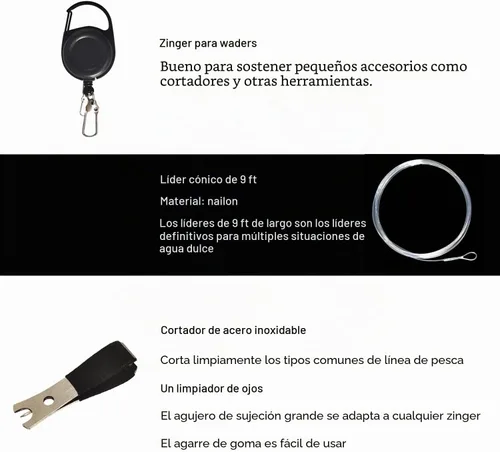 Vista 4 de Kit de Combo de Pesca con Mosca Extreme Aventik 0/1/2/3/4/5/6 Peso, Kit de Cañas de Pescar y Carrete de Mosca para Principiantes con Una Funda