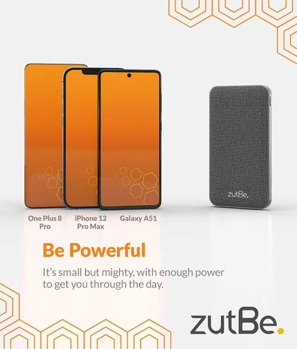 Vista 4 de zutBe PowerTrip 10000mAh Portable Charger with 1 USB-C 2 USB-A Ports and 18W of Power Delivery PD Charge Any iPhone 17 16 15 14/13/12/ Samsung