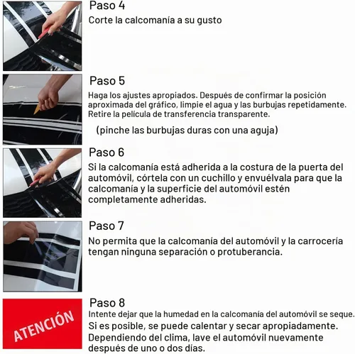 Vista 7 de 4 calcomanías reflectantes de rayas para guardabarros de rueda de automóvil, calcomanías reflectantes de Vinly de advertencia, tiras reflectoras