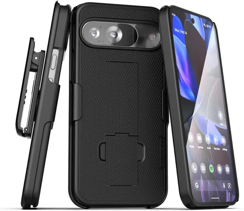 Vista 10 de Encased Funda para cinturón compatible con Pixel 8 con clip de funda y soporte (8)