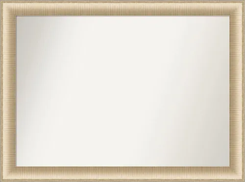 Vista 25 de Amanti Art Espejo de pared, elegante espejo con marco de miel cepillada para decoración de pared o uso como espejo de baño para sobre el fregadero