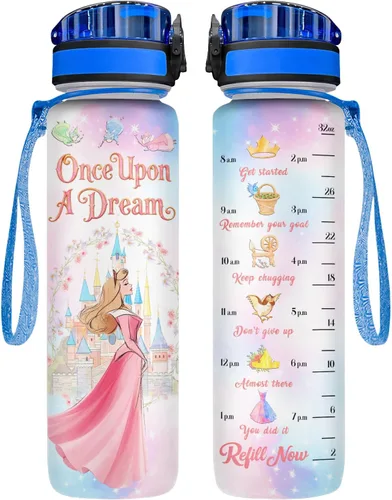 Vista 22 de 34HD Axolotl - Botella de agua de 32 onzas, bonita botella motivacional para mujer, botella de gimnasio con marcador de tiempo, regalo