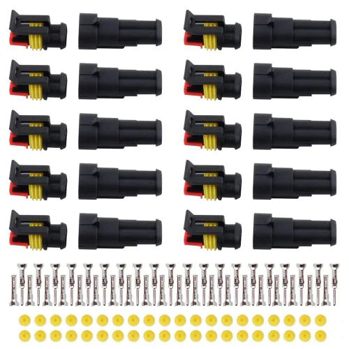 Vista 7 de MUYI - Conector de terminal de serie de cable impermeable de 1.5mm (Conector de 1-4 pines (384 piezas))