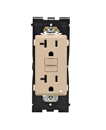 Vista 34 de Leviton Renu - Toma GFCI autocomprobada resistente a manipulaciones, 15 amperios, RGF15-CA, café con leche