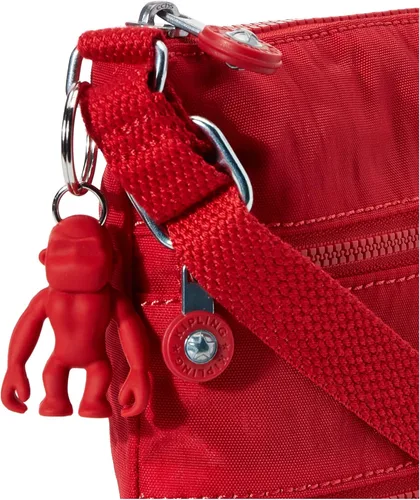 Vista 4 de Kipling Keiko - Mini bolso cruzado para mujer, bolso ligero ajustable, correa de hombro duradera, rojo rojo, Rojo (red rouge)