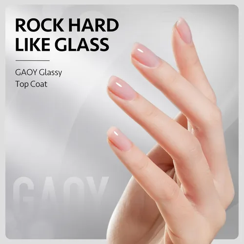 Vista 2 de GAOY Capa superior de gel de 0.6 fl oz, juego de capa superior y base mate