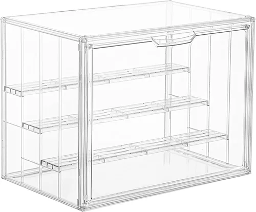 Vista 10 de Estuche de acrílico apilable de 4 capas para caja de exhibición