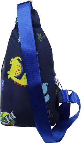 Vista 6 de ANKOMINA Bolso bandolera pequeño para niños, lindo bolso cruzado de dibujos animados, bolsa de hombro de unicornio dinosaurio para exteriores