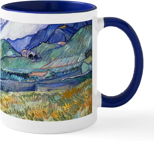 Vista 21 de CafePress Irises By Vincent Van Gogh Taza de café de cerámica de 11 oz (11.0 fl oz)