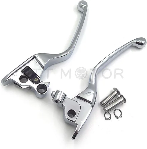 Vista 7 de MT241-026-CD Piezas de freno de mano de embrague cromado Compatible con modelos Harley 2008-2013 Touring y Trike 2014 y posteriores FLHR y FLHRC