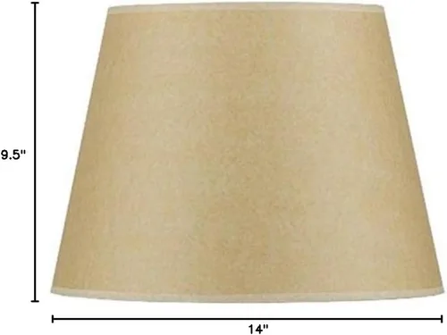 Vista 2 de Cal Lighting SH-1367 - Pantalla de tela de tapa dura, redonda (9-1/2 pulgadas)
