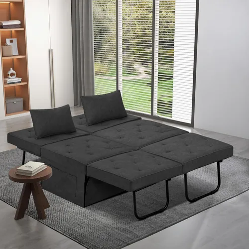 Vista 9 de Sofá de cama otomano 4 en 1, silla convertible para cama