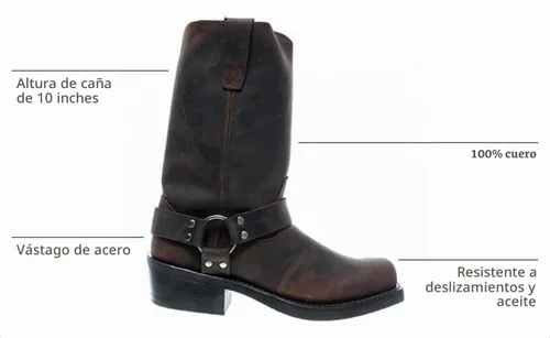 Vista 3 de Durango Botas de arnés de 11" para hombre Marrón desteñido