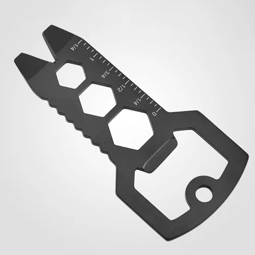 Vista 3 de Herramienta multiherramienta para acampar al aire libre con llave extractora de uñas, duradera para picnic