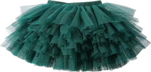 Vista 2 de Falda tutú para niña pequeña de 6 capas de tul tutús 1-8T