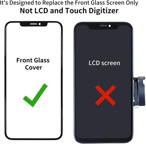 Vista 2 de Reemplazo de cristal de pantalla compatible con iPhone serie 13 de 6.1 pulgadas, kit de pantalla de repuesto con herramientas de reparación