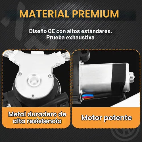 Vista 6 de Regulador de ventanilla eléctrico delantero del lado del conductor con conjunto de motor de repuesto para Honda Pilot 2003 2004 2005 2006 2007 2008