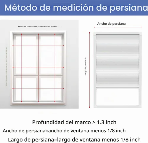 Vista 6 de Hoeflife Persianas celulares opacas sin cordones, persianas de tragaluz para ventanas, persianas de techo para el hogar, oscurecimiento