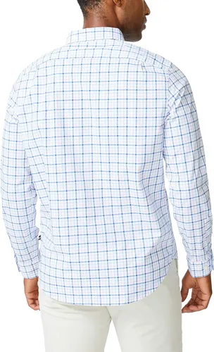 Vista 3 de Nautica - Camisa clásica para hombre, manga larga, con botones y elástica