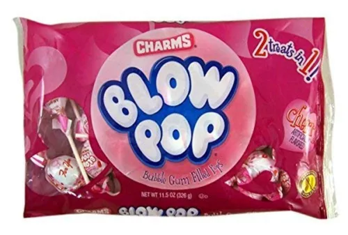 Vista 5 de Charms Paletas rellenas de chicle para el día de San Valentín, 11.5 onzas