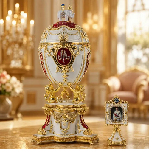 Vista 2 de BestPysanky 1903 Royal Danish Musical Imperial Huevo de Pascua 9.6 pulgadas
