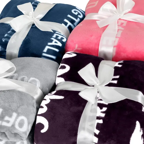Vista 6 de MACEVIA Regalos para el cáncer de mama para mujeres, manta reversible de forro polar Sherpa para curación, súper suave y cálida, regalo