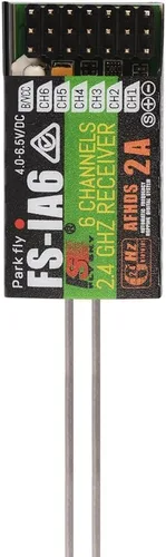 Vista 6 de Flysky FS-iA6 2.4G 6 canales Receptor de control remoto con doble antena compatible Flysky i4 i6 i10 GT2E GT2F GT2G Transmisor