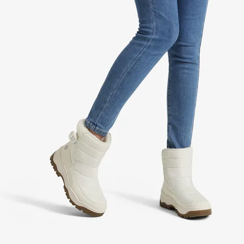 Vista 5 de DREAM PAIRS Botas de nieve de invierno para mujer, impermeables, aisladas, cálidas y cómodas, de piel sintética, botas cortas de moda