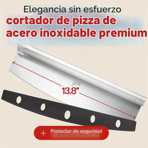 Vista 2 de Hans Grill Cuchilla basculante para cortador de pizza, acero inoxidable